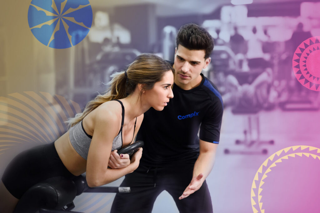 Trainer creating Customized workout plan at Complx Health